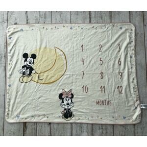 Disney Mickey And Minnie Mouse Baby Milestone Blanket Missing Marker‎